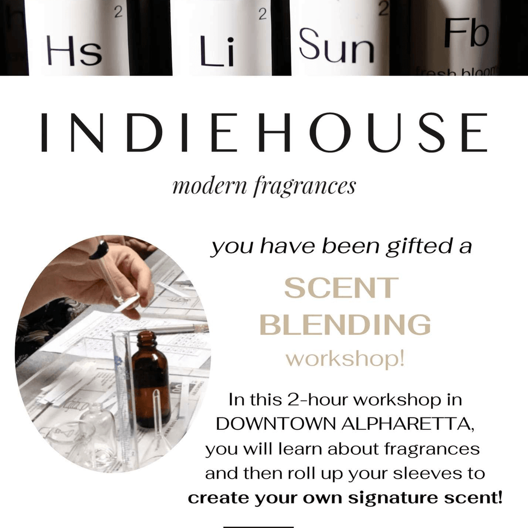 WORKSHOP at ALPHARETTA gift voucher - INDIEHOUSE modern fragrances - INDIEHOUSE modern fragrances