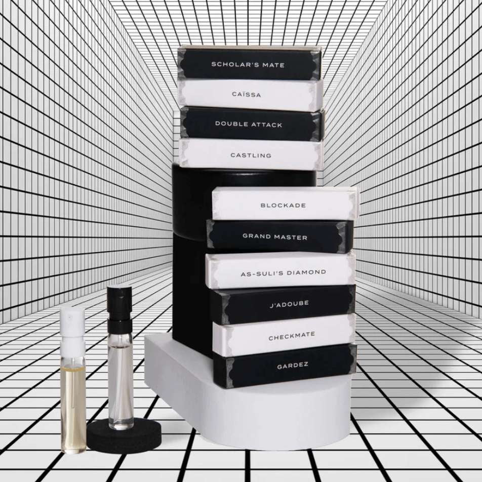 10 PIECE SAMPLE DISCOVERY SET - ARTISAN COLLECTION - MIND GAMES - INDIEHOUSE modern fragrances