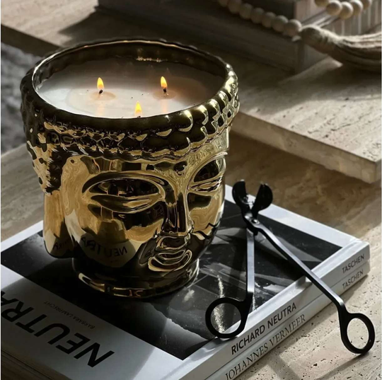 Metallic Gold Buddha in Palo Santo - Thompson Ferrier - INDIEHOUSE modern fragrances