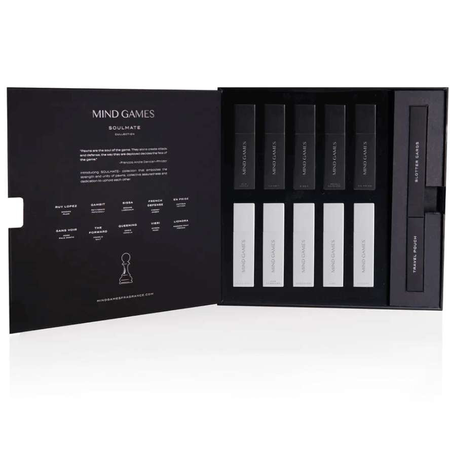 LIMITED EDITION: soulmate 10-piece discovery set - MIND GAMES - INDIEHOUSE modern fragrances