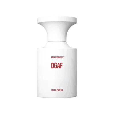 DGAF by BORNTOSTANDOUT. Top Notes: Calabrian bergamot, Citrus notes, Sage Violet. Heart Notes: Bulgarian rose, Frankincense, Pepper, Sandalwood. Base Notes: Amber, Balsam, Cashmeran, Musk, Tonka bean.