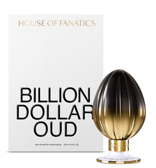 Billion Dollar Oud by House of Fanatics – opulent oud fragrance with rose, amber, and leather evoking wealth, power, and timeless allure.