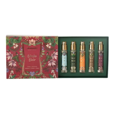 Granado Coleção Elixir Eau de Toilette Discovery Gift Set – elegant mini fragrance collection showcasing Granado’s modern Brazilian perfume artistry.