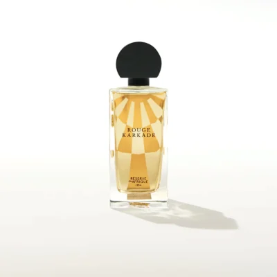 Rouge Karkadé by Réserve en Afrique perfume bottle – vibrant floral fruity fragrance with hibiscus, rose, and red berries evoking exotic warmth and modern sensuality.