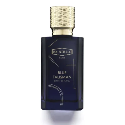 Blue Talisman Extrait by Ex Nihilo – pear, bergamot & orange blossom over amberwood, vanilla & musk in a luxe unisex extrait.