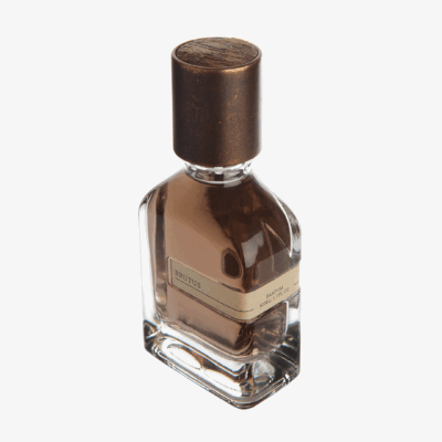 Brutus by Orto Parisi perfume bottle – bold aromatic fougère fragrance with patchouli, mandarin, and musk evoking timeless confidence and classic strength.