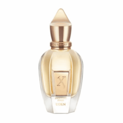 Uden by Xerjoff perfume bottle – sophisticated amber fougère fragrance with rum, coffee, and vanilla evoking ocean air, warmth, and Italian elegance.