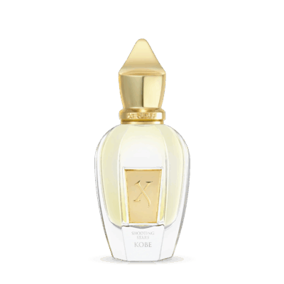 Kobe by Xerjoff perfume bottle – luminous citrus woody fragrance with neroli, petitgrain, oud, and amber evoking Mediterranean refinement.