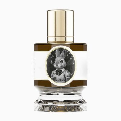 Rabbit by Zoologist perfume bottle – soft green floral musk fragrance with carrot, hay, and iris evoking quiet innocence and countryside warmth.